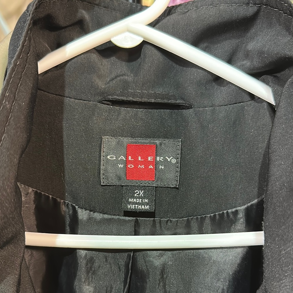 Gallery Black Utility Jacket with Hood Size 2X - Picture 2 of 11